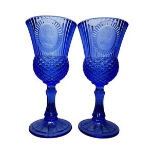 Vintage Fostoria Avon Goblets